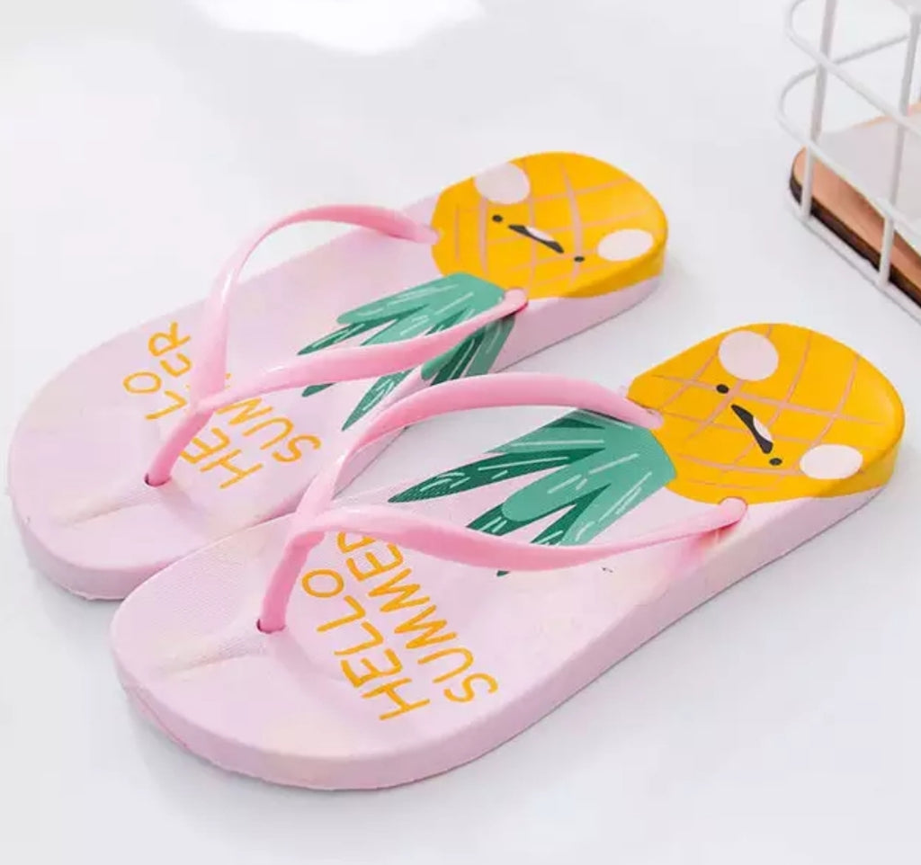 Hello Summer Flip Flops - Miss Sunshine